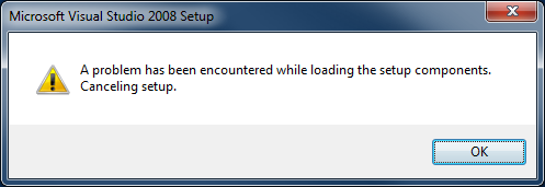 VS 2008 error